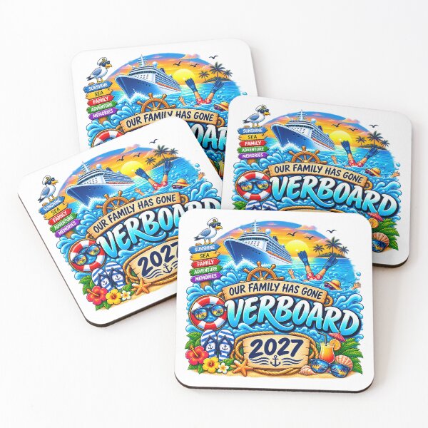 Item preview, TRAVEL COLLECTION - FAMILY CRUISE - OUR FAMILY HAS GONE OVERBOARD • 2027 designed and sold by WheelieGdArt.