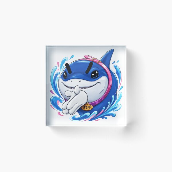 Item preview, Jeff the Land Shark Plotting designed and sold by Zubavibe.