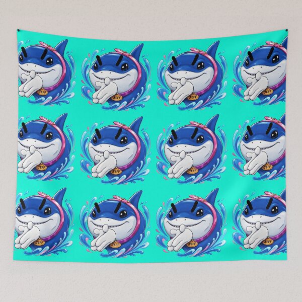 Item preview, Jeff the Land Shark Plotting designed and sold by Zubavibe.