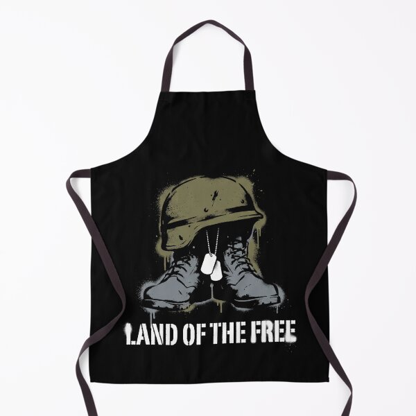 Item preview, Land Of The Free Fallen Soldier Battlefield Cross Stencil Art designed and sold by TeNovaStudio ⭐⭐⭐⭐⭐.