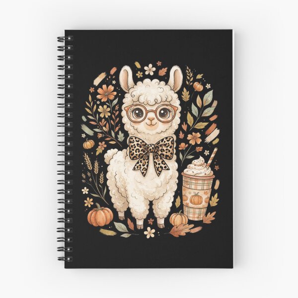 Item preview, Fall Llama T-Shirt, Pumpkin Spice Gift, Cute Alpaca Graphic Tee, Autumn Coffee Leopard Bow Shirt designed and sold by Trendably.