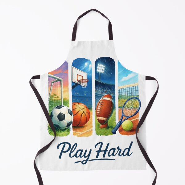 Item preview, Play Hard Multi Sport Watercolor Artwork designed and sold by BlasiseDS.