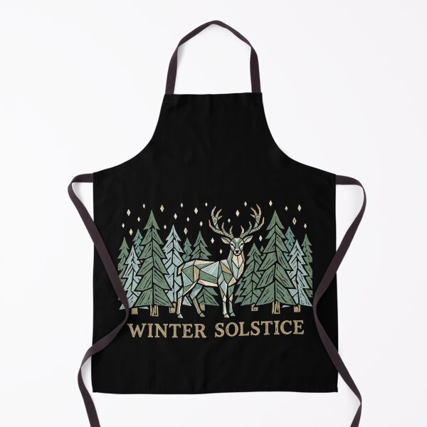 Item preview, Winter Solstice Geometric Stag Pine Forest Woodland Nature designed and sold by TeNovaStudio ⭐⭐⭐⭐⭐.