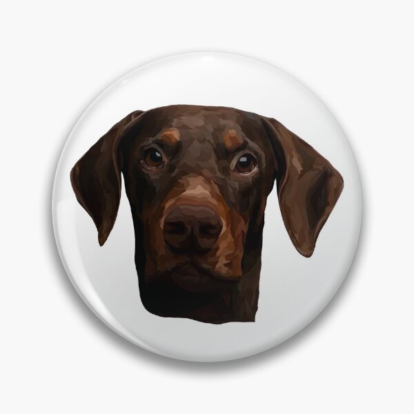 Item preview, Doberman Pinscher Geometric Design – Headshot Illustration, Transparent Background designed and sold by Wheel and Woof.