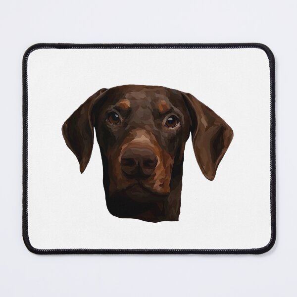 Item preview, Doberman Pinscher Geometric Design – Headshot Illustration, Transparent Background designed and sold by Wheel and Woof.