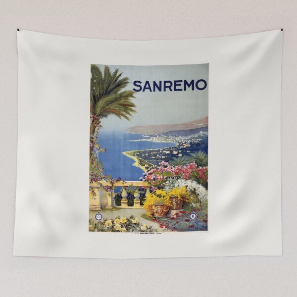 Item preview, Vintage San Remo Travel Poster designed and sold by G-Design.