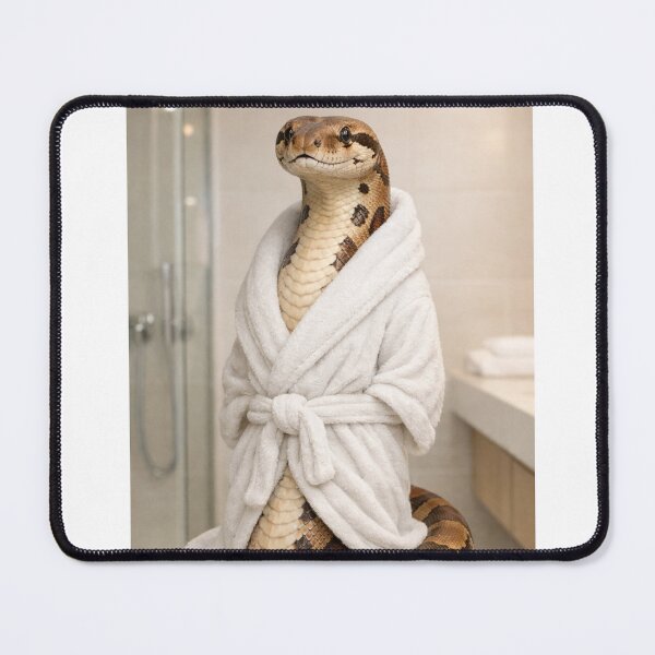 Item preview, Boa Constrictor Wearing a Bathrobe designed and sold by Sillytoe.
