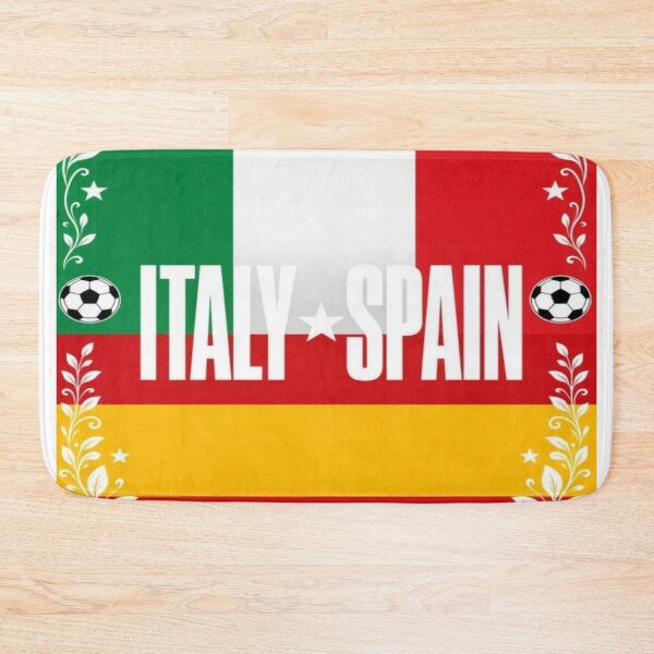 Item preview, Italy Spain minimalist football match poster / Italy vs Spain flag illustration  designed and sold by Nexus Space.