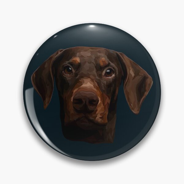 Item preview, Doberman Pinscher Geometric Design – Headshot Illustration designed and sold by Wheel and Woof.