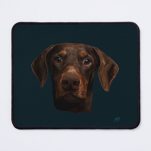 Item preview, Doberman Pinscher Geometric Design – Headshot Illustration designed and sold by Wheel and Woof.