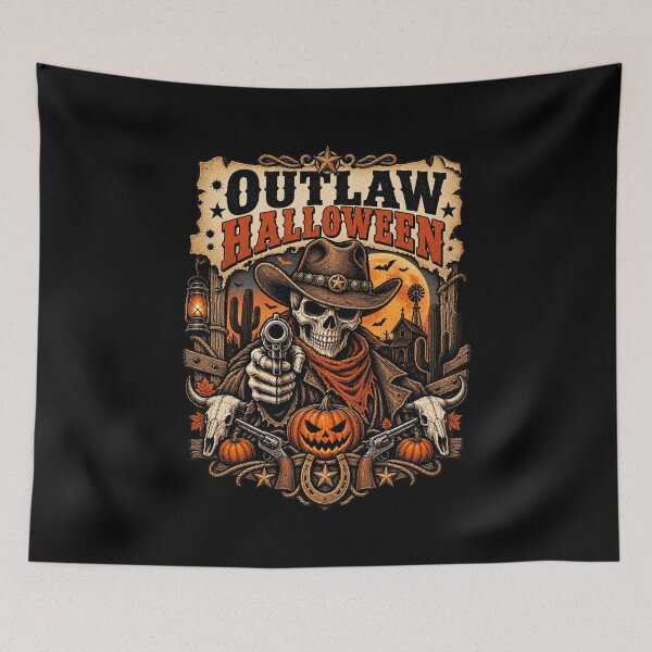 Item preview, Outlaw Halloween Skeleton designed and sold by afr-saad.