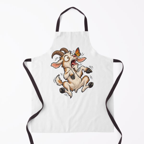Item preview, Funny Goat Butterfly Surprise Design designed and sold by WeirdStation.