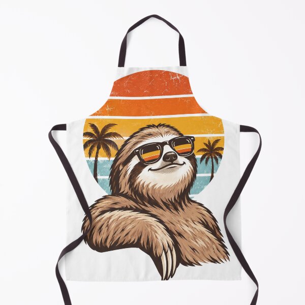 Item preview, Always Late But Worth the Wait – Funny Chill Sloth Retro 70s Design designed and sold by 3bqre.