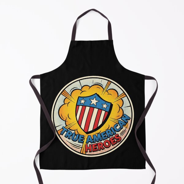 Item preview, True American Heroes Comic Book Pop Art Patriotic Shield designed and sold by TeNovaStudio ⭐⭐⭐⭐⭐.