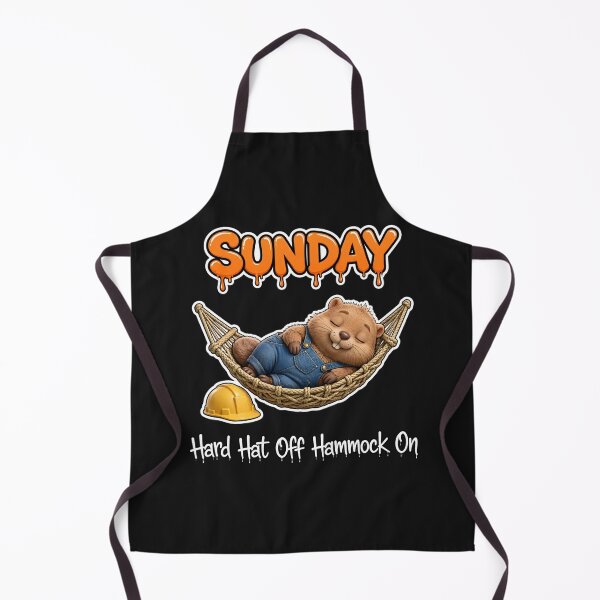 Item preview, Sunday Hard Hat Off Hammock On - Chill Beaver Graffiti designed and sold by Surviving Monday Club.