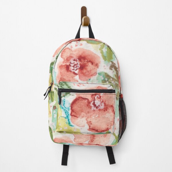 Item preview, Coral Roses Botanical Watercolor Painting by Nicole Giger designed and sold by NicoleGiger.Studio.