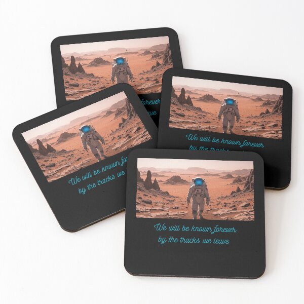 Item preview, We Will Be Known by the Tracks We Leave – Astronaut Moon Quote designed and sold by TimelessTalks9.