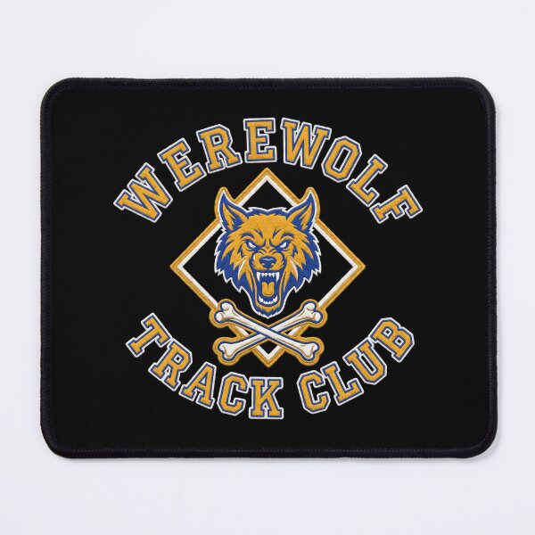 Item preview, Werewolf Track Club Fictional Sports Team Varsity Faux Embroidery designed and sold by TeNovaStudio.