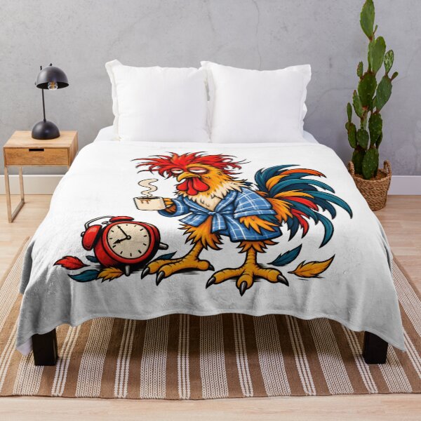 Item preview, Tired Rooster Coffee Morning Humor Design designed and sold by WeirdStation.