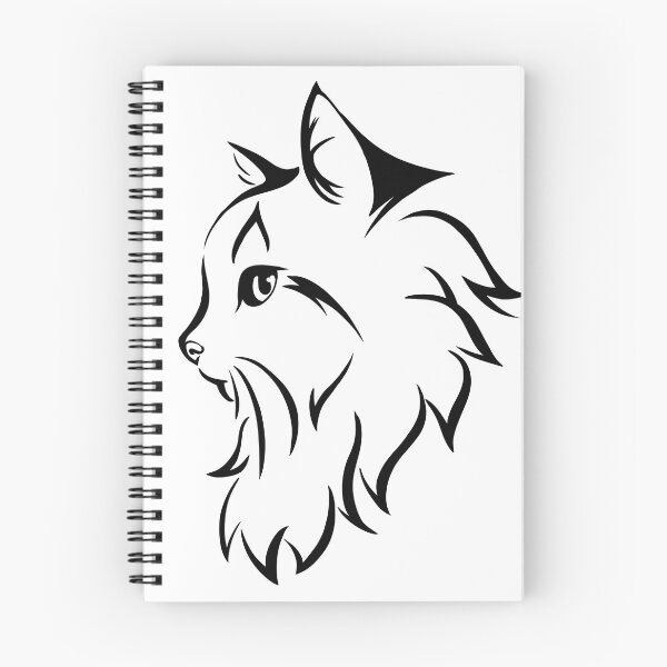 Item preview, Cat Profile Line Art Design designed and sold by Hikari Aki Arts.