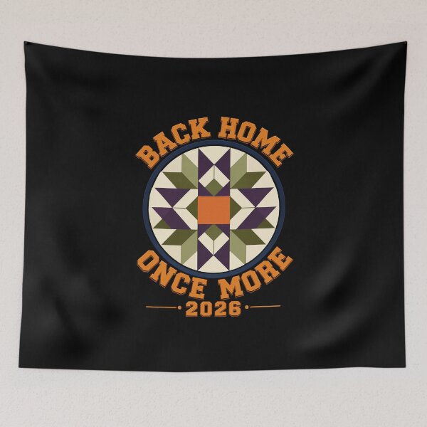 Item preview, Quilt Back Home Vintage Patchwork Circle Emblem 2026 designed and sold by anapldv.