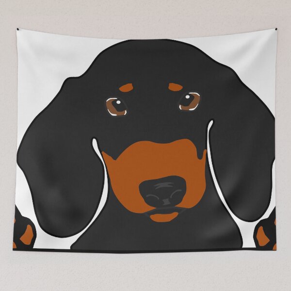 Item preview, Dachshund Peeking Up designed and sold by JacqulynCreates.