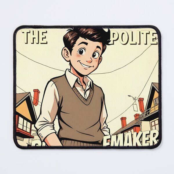Item preview, The Polite Troublemaker – Vintage 1950s Retro Comic Art designed and sold by Syed-SShop.