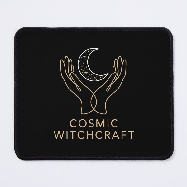 Item preview, Cosmic Witchcraft Celestial Starry Crescent Moon Mystic Hands designed and sold by TeNovaStudio ⭐⭐⭐⭐⭐.
