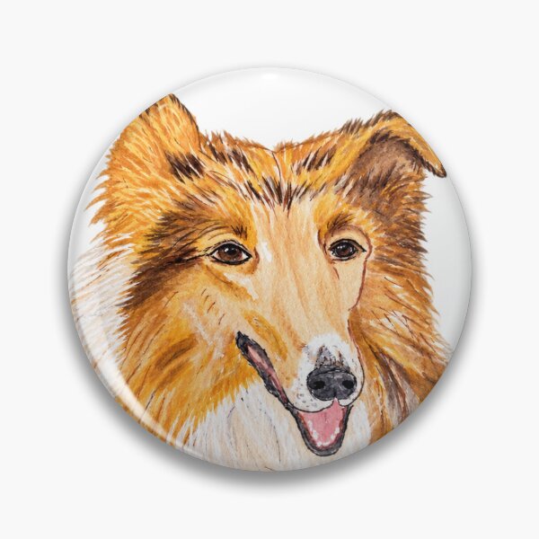 Item preview, Collie Original Art in Colored Pencil Watercolor designed and sold by Chris Zahorcik Art.