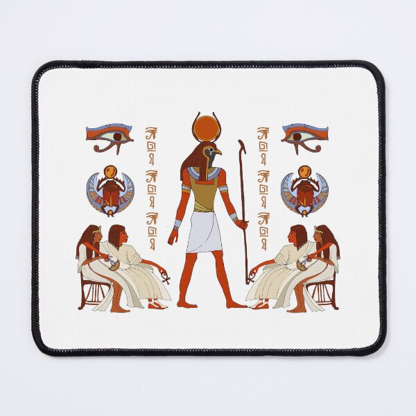 Item preview, Ra Sun God Mural Art | Ancient Egyptian Deity Illustration | Sacred Eye of Horus Scarab designed and sold by GulfSignature.