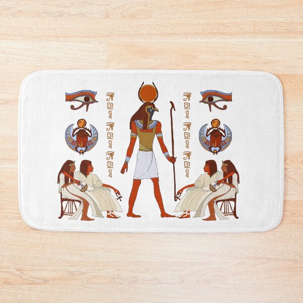 Item preview, Ra Sun God Mural Art | Ancient Egyptian Deity Illustration | Sacred Eye of Horus Scarab designed and sold by GulfSignature.