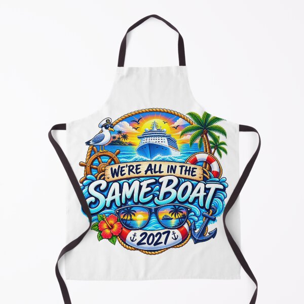 Item preview, TRAVEL COLLECTION - FAMILY CRUISE - WE'RE ALL IN THE SAME BOAT • 2027 designed and sold by WheelieGdArt.