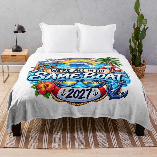Item preview, TRAVEL COLLECTION - FAMILY CRUISE - WE'RE ALL IN THE SAME BOAT • 2027 designed and sold by WheelieGdArt.
