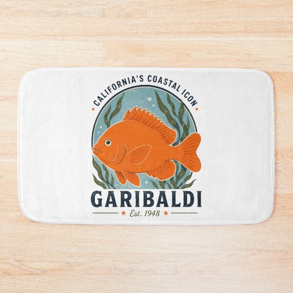 Item preview, Vintage California Garibaldi Fish Coastal Art designed and sold by pick-o-print.