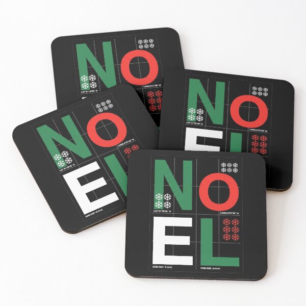 Item preview, Noel Geometric Grid Brutalist Typography Modern Christmas designed and sold by TeNovaStudio ⭐⭐⭐⭐⭐.