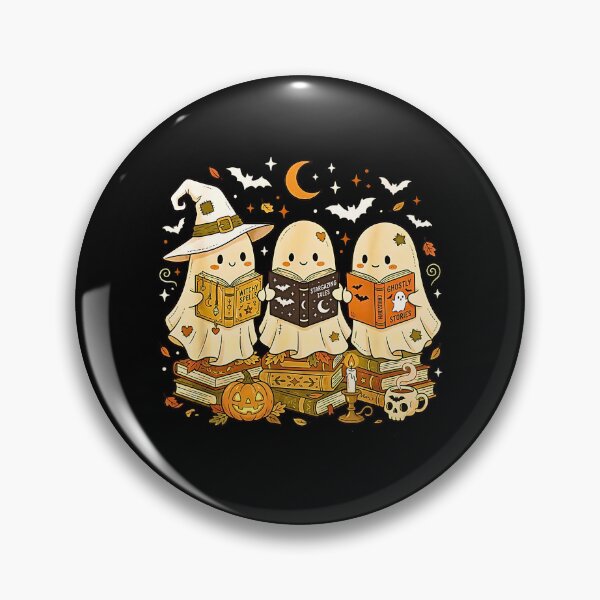 Item preview, Cute Reading Ghosts Bookshelf Book Lover Spooky Halloween designed and sold by Rahamkshop.