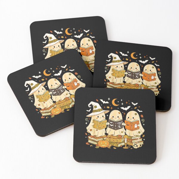 Item preview, Cute Reading Ghosts Bookshelf Book Lover Spooky Halloween designed and sold by Rahamkshop.