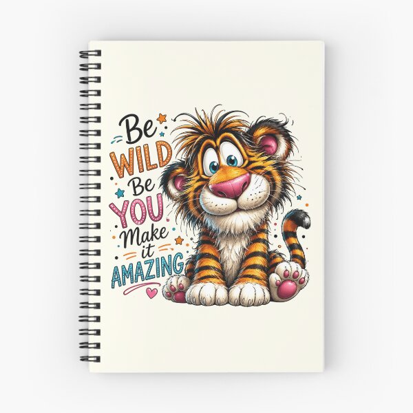 Item preview, Be Wild Be You Make It Amazing - Cute Tiger Motivational Quote designed and sold by FrescoDesign.