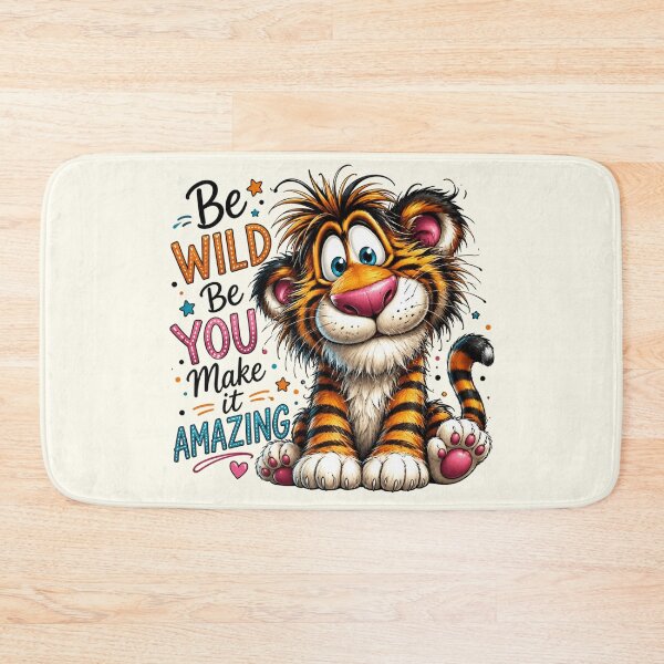 Item preview, Be Wild Be You Make It Amazing - Cute Tiger Motivational Quote designed and sold by FrescoDesign.