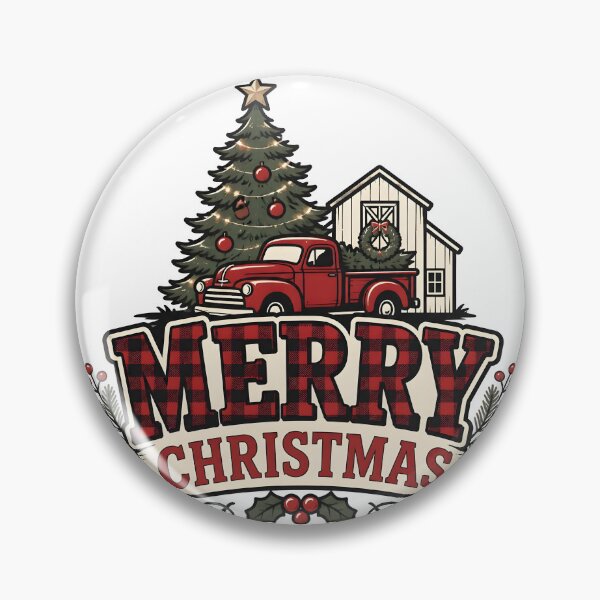 Item preview, Merry Christmas Buffalo Check Farmhouse Christmas Design designed and sold by OliviaHayesArt.