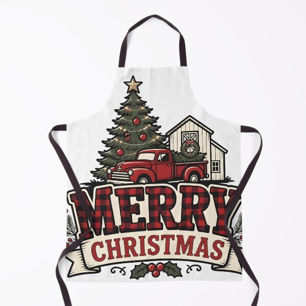 Item preview, Merry Christmas Buffalo Check Farmhouse Christmas Design designed and sold by OliviaHayesArt.