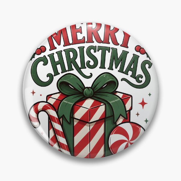 Item preview, Merry Christmas Candy Cane and Peppermint Christmas Design designed and sold by OliviaHayesArt.