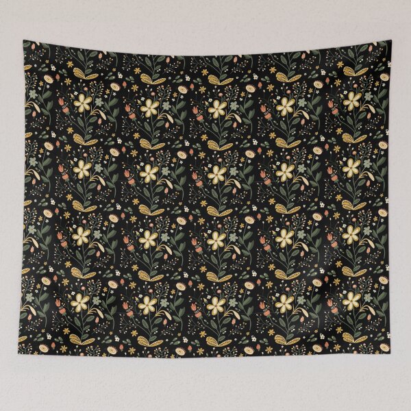 Item preview, Diseño floral folclórico sin costuras designed and sold by Cato Designs.