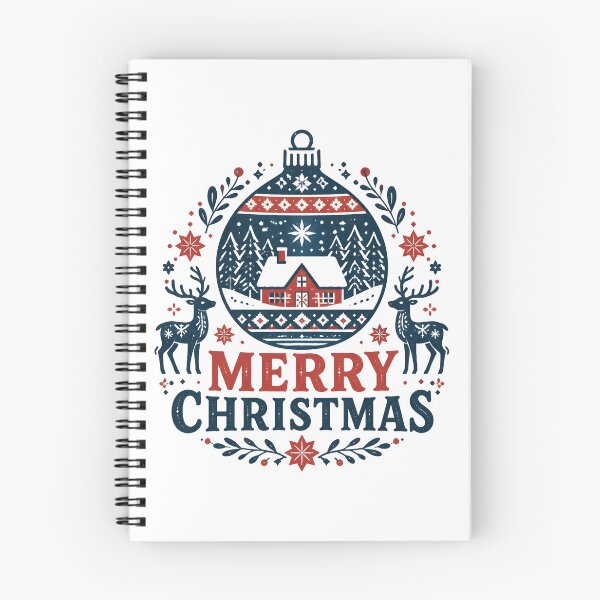 Item preview, Merry Christmas Nordic Scandinavian Christmas Design designed and sold by OliviaHayesArt.