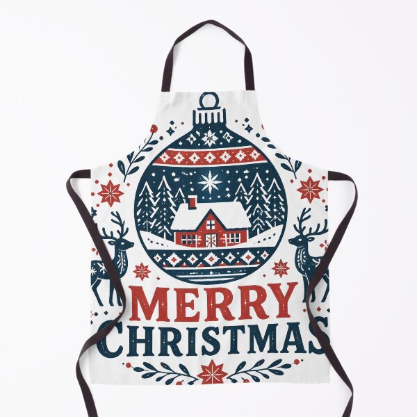 Item preview, Merry Christmas Nordic Scandinavian Christmas Design designed and sold by OliviaHayesArt.
