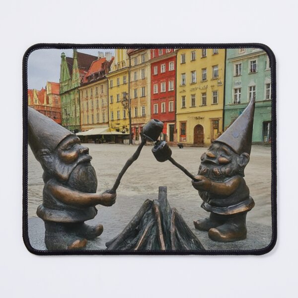 Item preview, Wroclaw Gnomes Roasting Marshmallows designed and sold by Purrfecta.