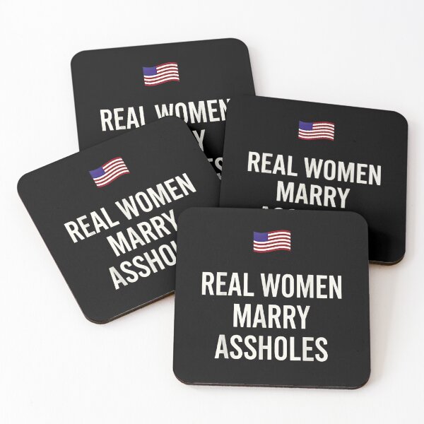 Item preview, Real Women Marry Assholes Funny Marriage Humor designed and sold by Rahamkshop.