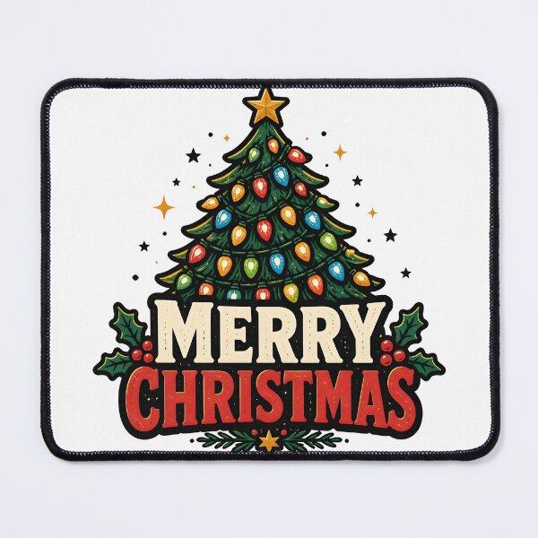 Item preview, Merry Christmas Christmas Lights Pattern Christmas Design designed and sold by OliviaHayesArt.