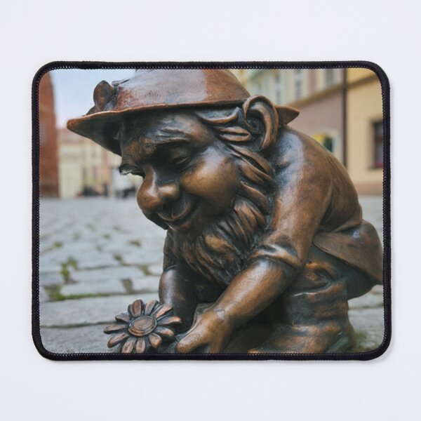 Item preview, Wroclaw Gnome Picking Daisy designed and sold by Purrfecta.