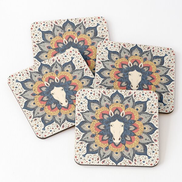 Item preview, Ornamental Horse Floral Mandala designed and sold by Paolo-Bandal.